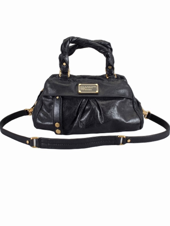 Marc By Marc Jacobs Handbags - Vintage Marc By Marc Jacobs Leather Twisted Q Groove Satchel Black Y2K Purse